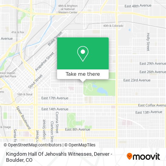 Kingdom Hall Of Jehovah's Witnesses map
