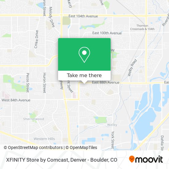 Mapa de XFINITY Store by Comcast