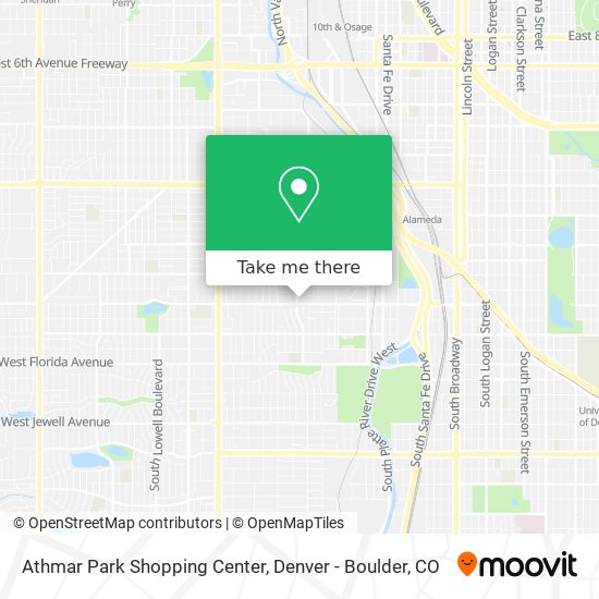 Athmar Park Shopping Center map