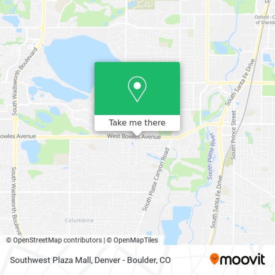 Southwest Plaza Mall Map How To Get To Southwest Plaza Mall In Littleton By Bus Or Light Rail?