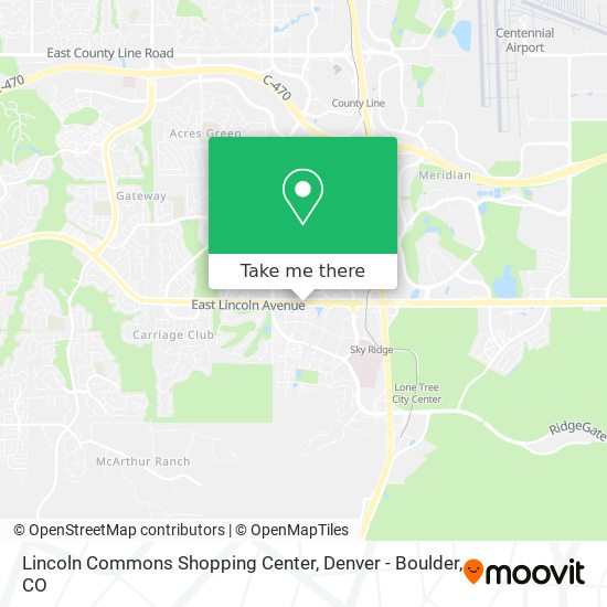 Lincoln Commons Shopping Center map