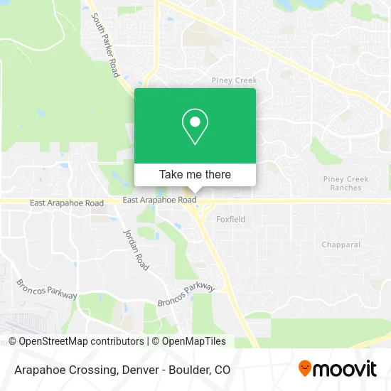 Mapa de Arapahoe Crossing