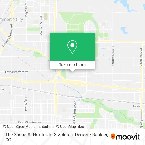 The Shops At Northfield Stapleton map