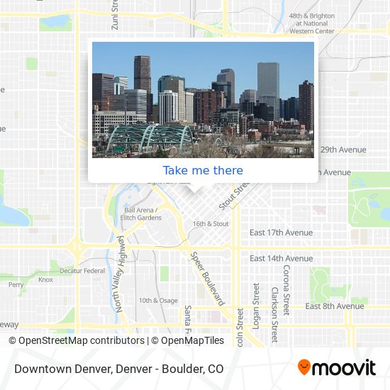 How to get to Downtown Denver by bus, train or light rail?