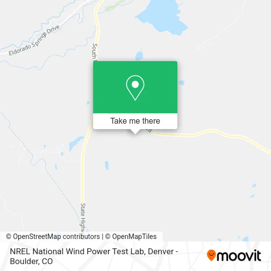 NREL National Wind Power Test Lab map
