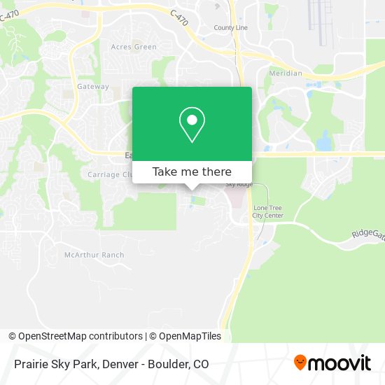 Prairie Sky Park map