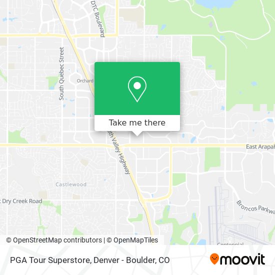 PGA Tour Superstore map