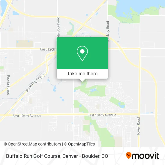Buffalo Run Golf Course map