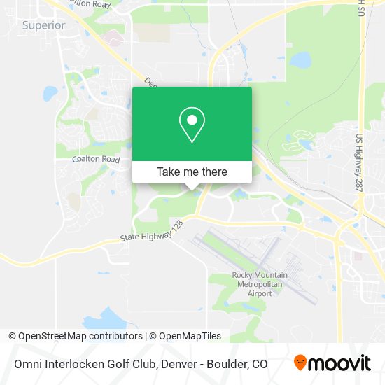 Omni Interlocken Golf Club map