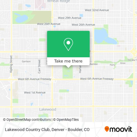 Lakewood Country Club map