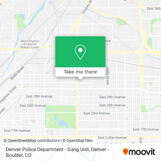 Denver Police Department - Gang Unit map