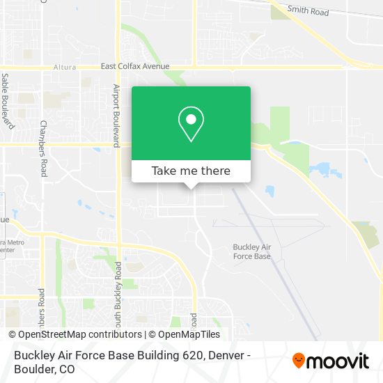 Buckley Air Force Base Building 620 map