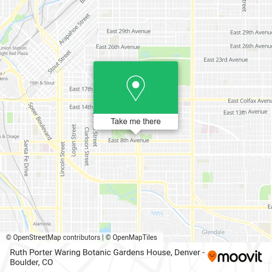 Ruth Porter Waring Botanic Gardens House map