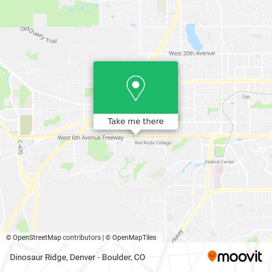 Mapa de Dinosaur Ridge