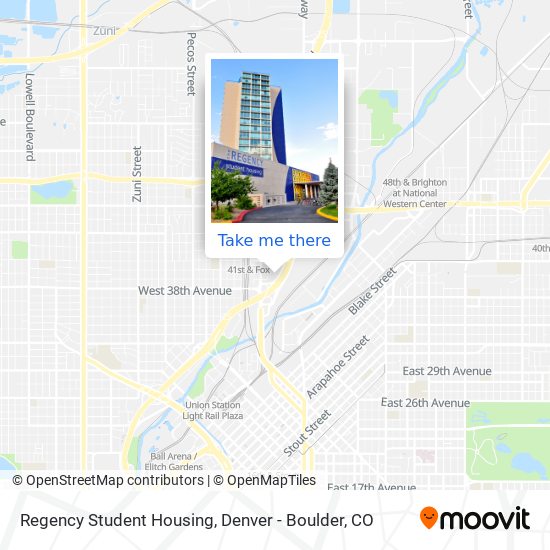 Regency Student Housing map