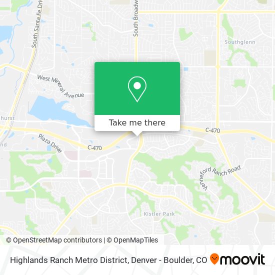 Mapa de Highlands Ranch Metro District