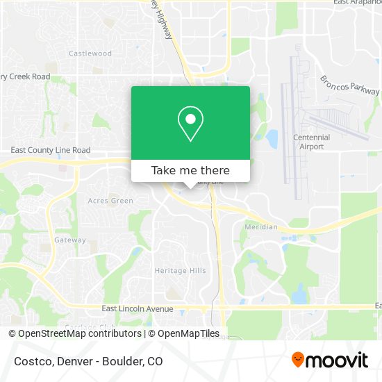How to get to Costco in Lone Tree by Bus or Light Rail?