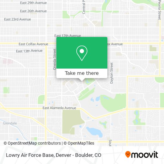 Mapa de Lowry Air Force Base