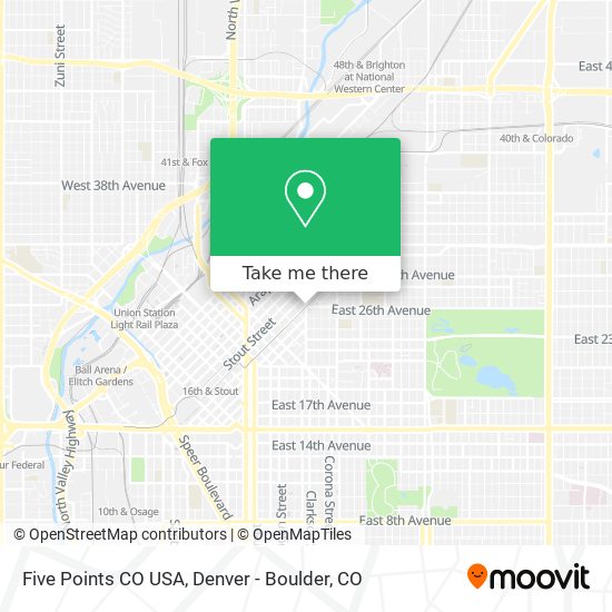 Five Points CO USA map