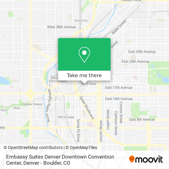 Embassy Suites Denver Downtown Convention Center map