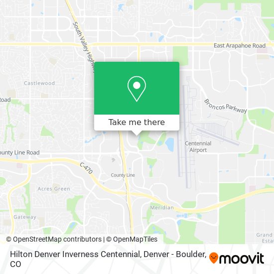Mapa de Hilton Denver Inverness Centennial