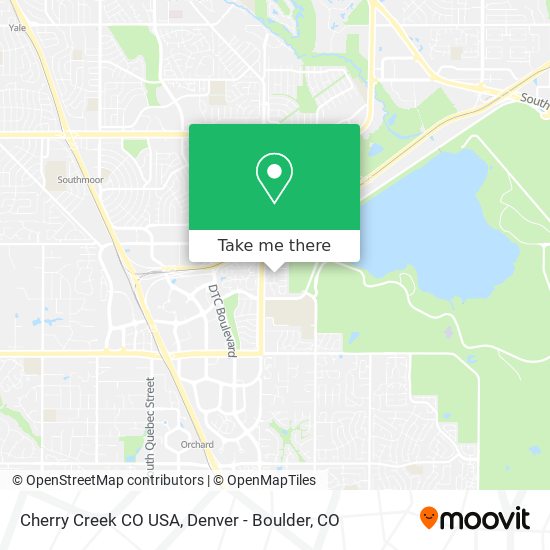 Cherry Creek CO USA map
