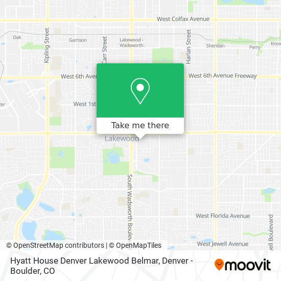 Mapa de Hyatt House Denver Lakewood Belmar
