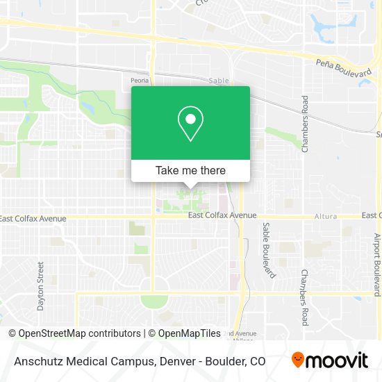 Mapa de Anschutz Medical Campus