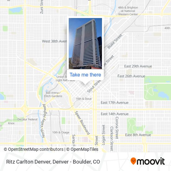 Ritz Carlton Denver map