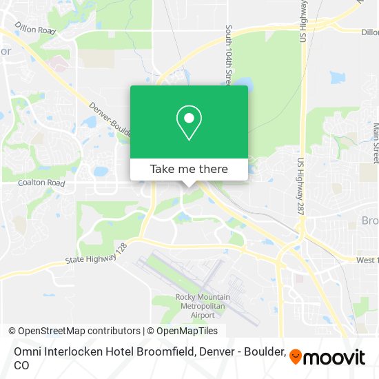 Omni Interlocken Hotel Broomfield map