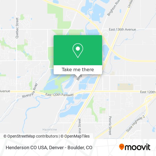 Mapa de Henderson CO USA