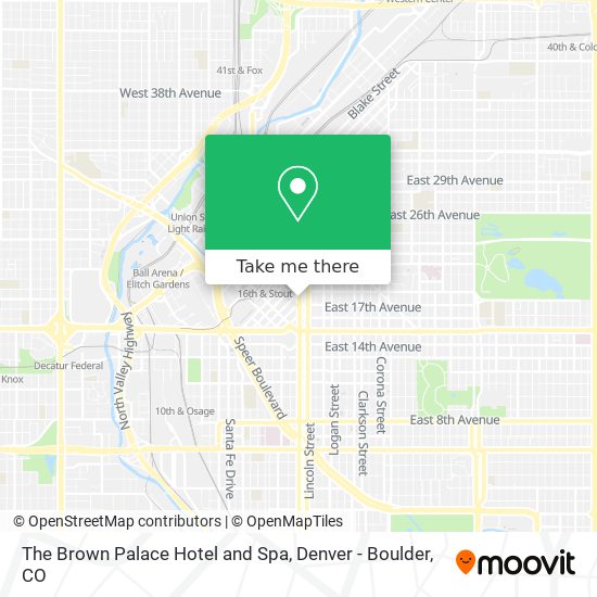 Mapa de The Brown Palace Hotel and Spa