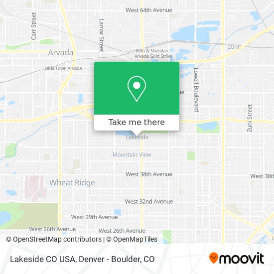 Mapa de Lakeside CO USA