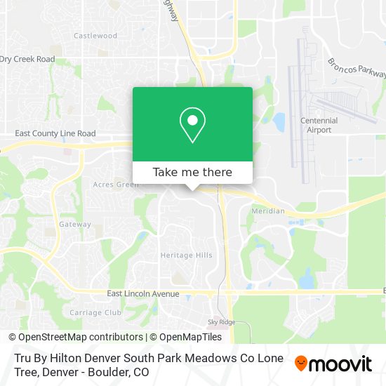 Mapa de Tru By Hilton Denver South Park Meadows Co Lone Tree