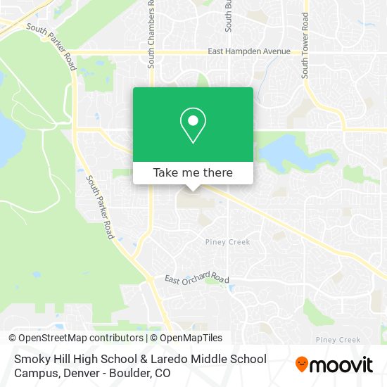 Smoky Hill High School & Laredo Middle School Campus map
