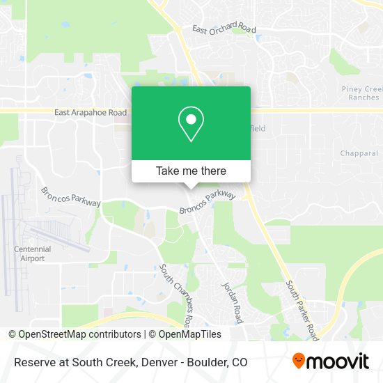 Mapa de Reserve at South Creek