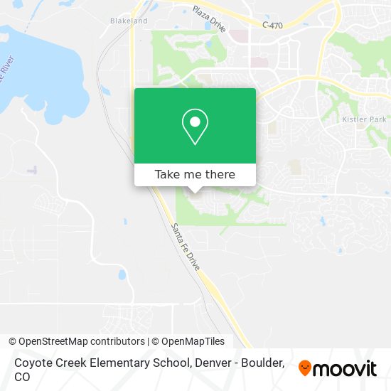 Mapa de Coyote Creek Elementary School