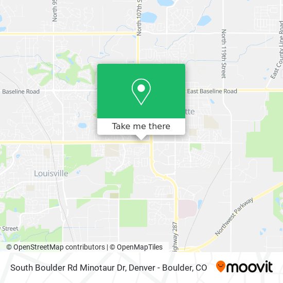 South Boulder Rd Minotaur Dr map