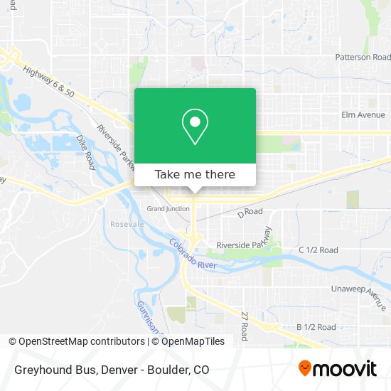 Greyhound Bus map