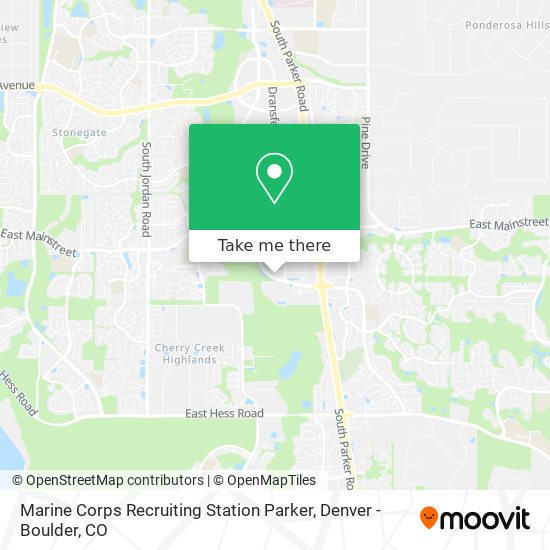 Marine Corps Recruiting Station Parker map