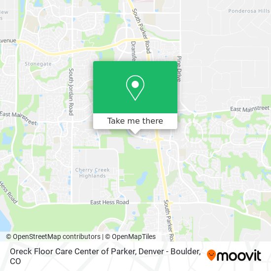 Mapa de Oreck Floor Care Center of Parker