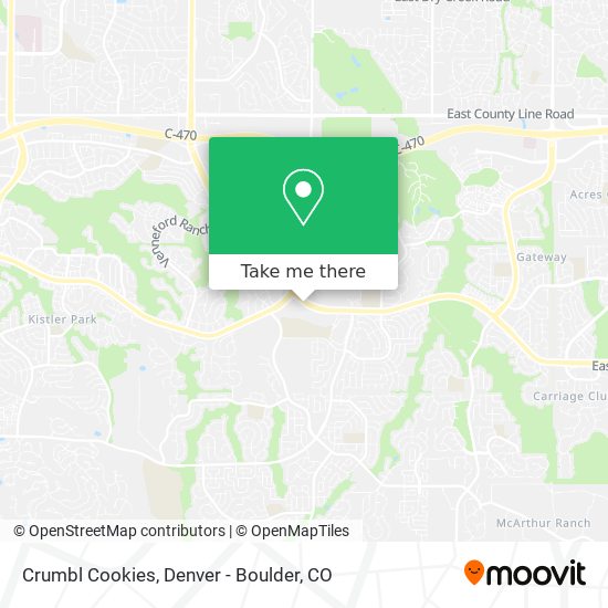 Mapa de Crumbl Cookies