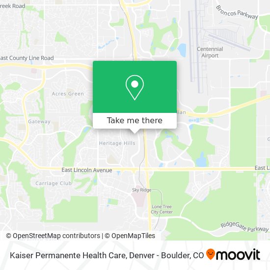 Kaiser Permanente Health Care map