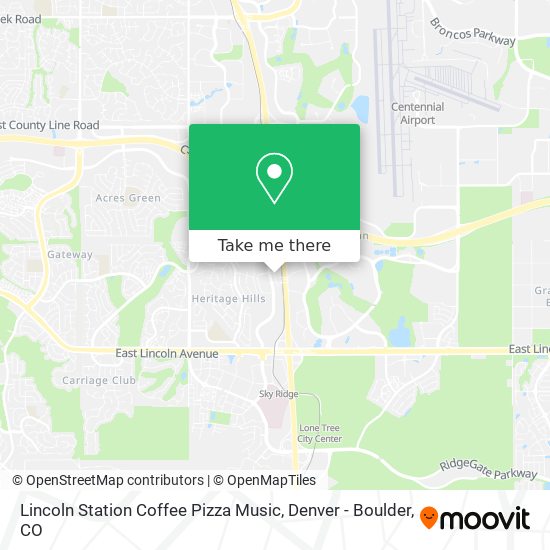 Lincoln Station Coffee Pizza Music map