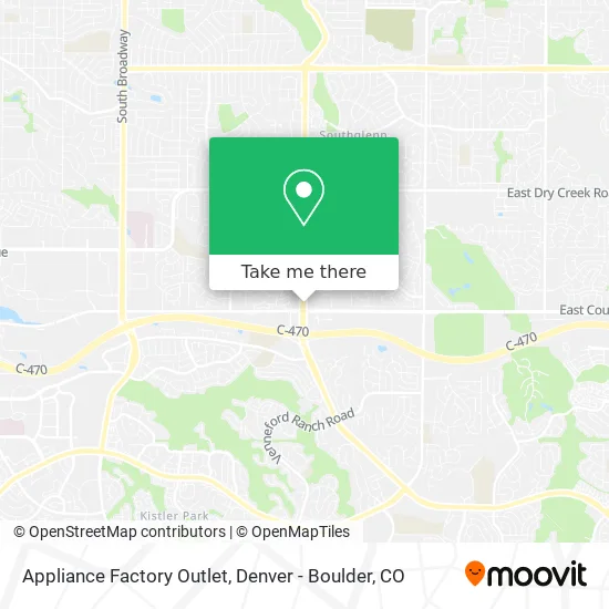 Appliance Factory Outlet map