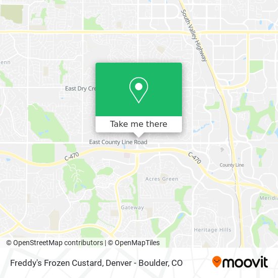 Freddy's Frozen Custard map