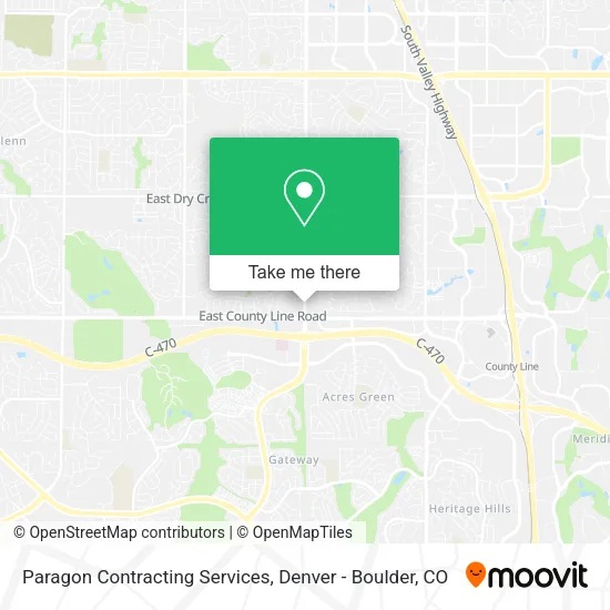 Paragon Contracting Services map