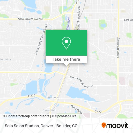 Mapa de Sola Salon Studios