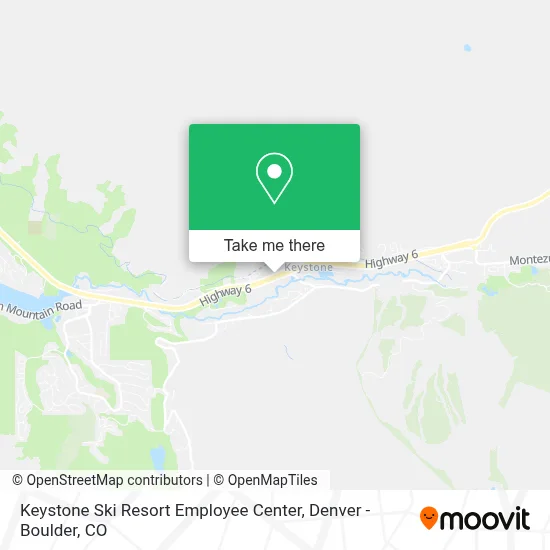 Keystone Ski Resort Employee Center map