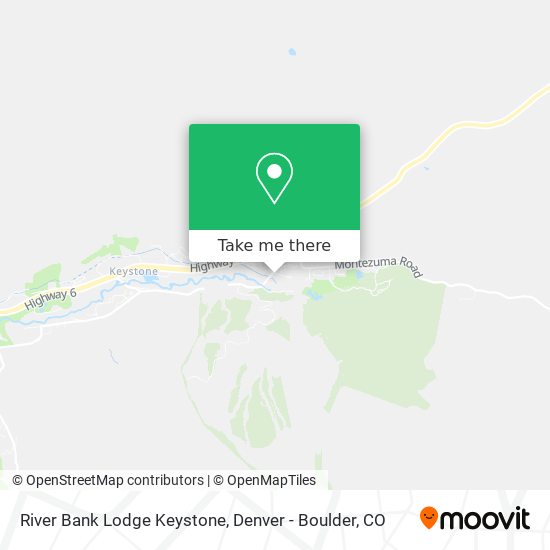River Bank Lodge Keystone map